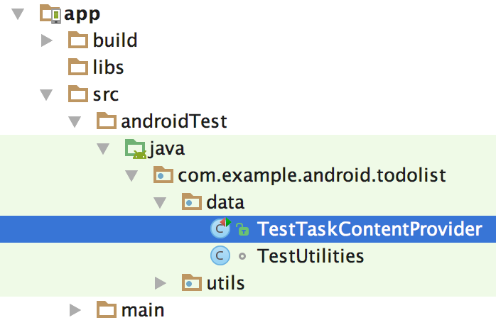 Location of TestTaskContentProvider.