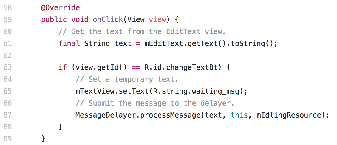 MainActivity.java onClick() method