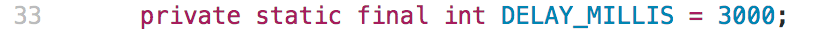 Delay time set in MessageDelayer.java