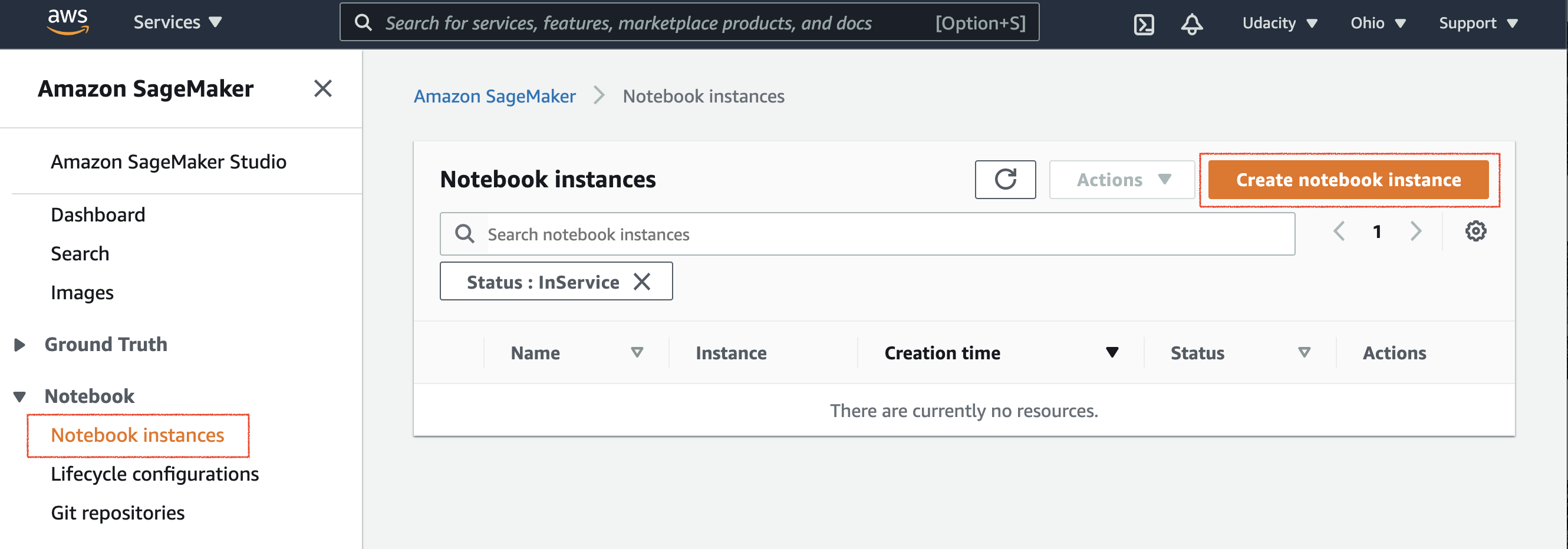 AWS SageMaker &#8594; Notebook instances service