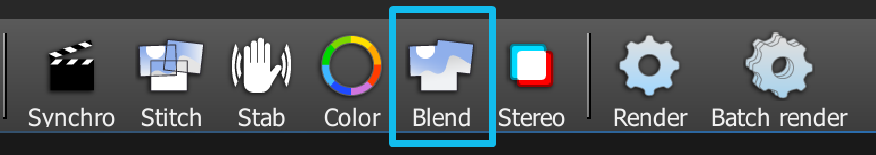 Click the Blend button to open the blending options