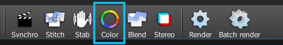 Click the Color button to see the color harmonization options.