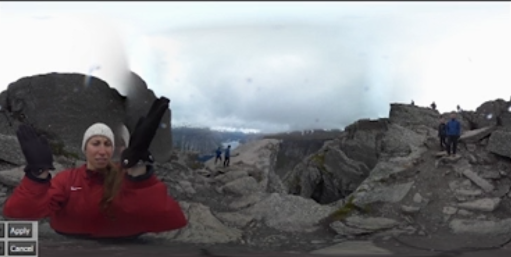 Notice the color imbalance in the stitched sky.
