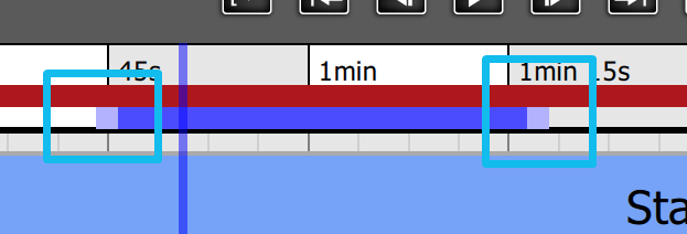 Use the left and right handles to adjust the current selection range