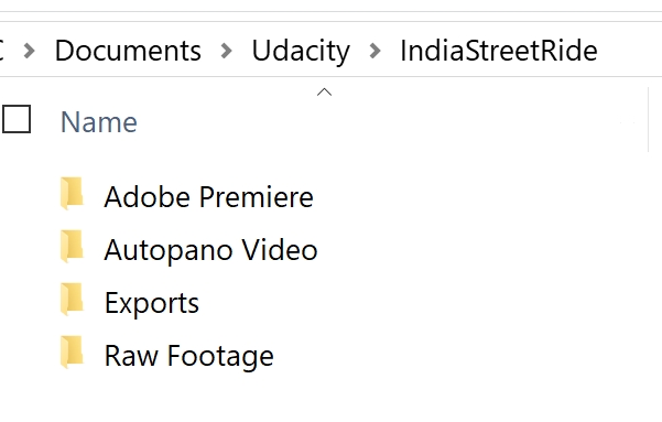 Optional folder structure for your files.