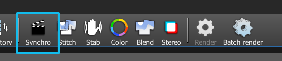 Click the Synchro button to start the sync