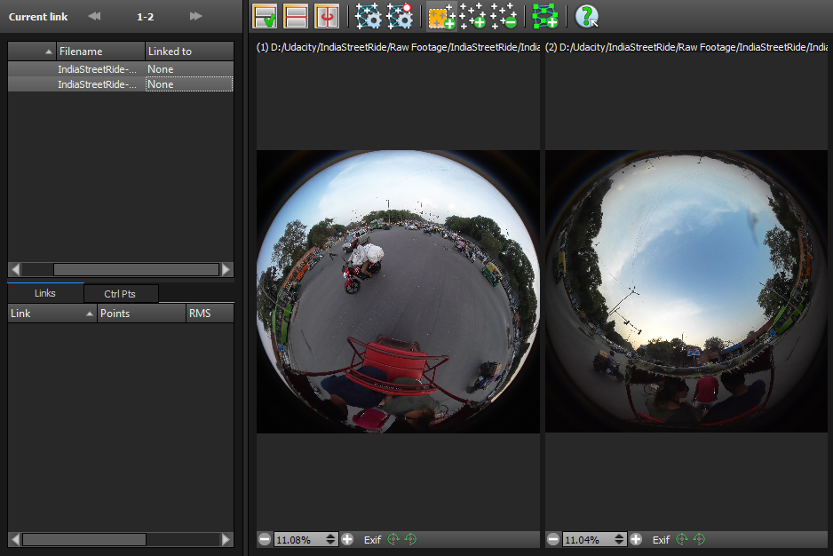 This is the main control points editor