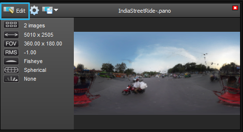 Click the Edit button to launch Giga editing interface