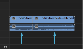 After you split a clip, you’ll have two new clips that reference the same source file